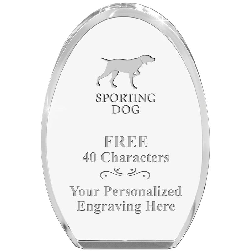 OVAL STANDING PAPERWEIGHT