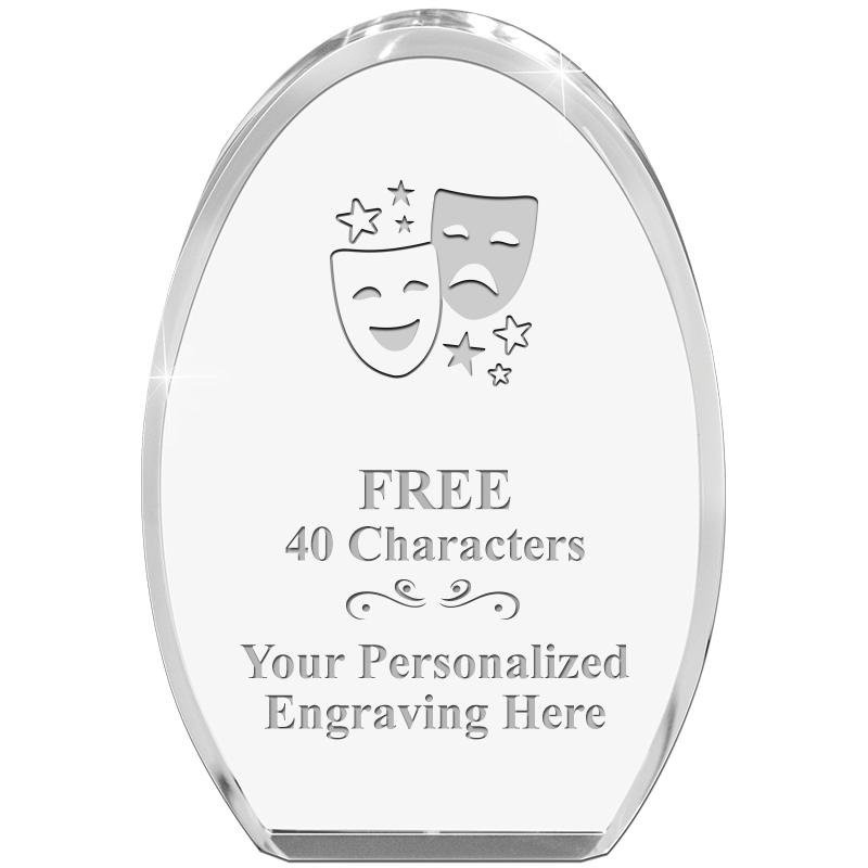 OVAL STANDING PAPERWEIGHT