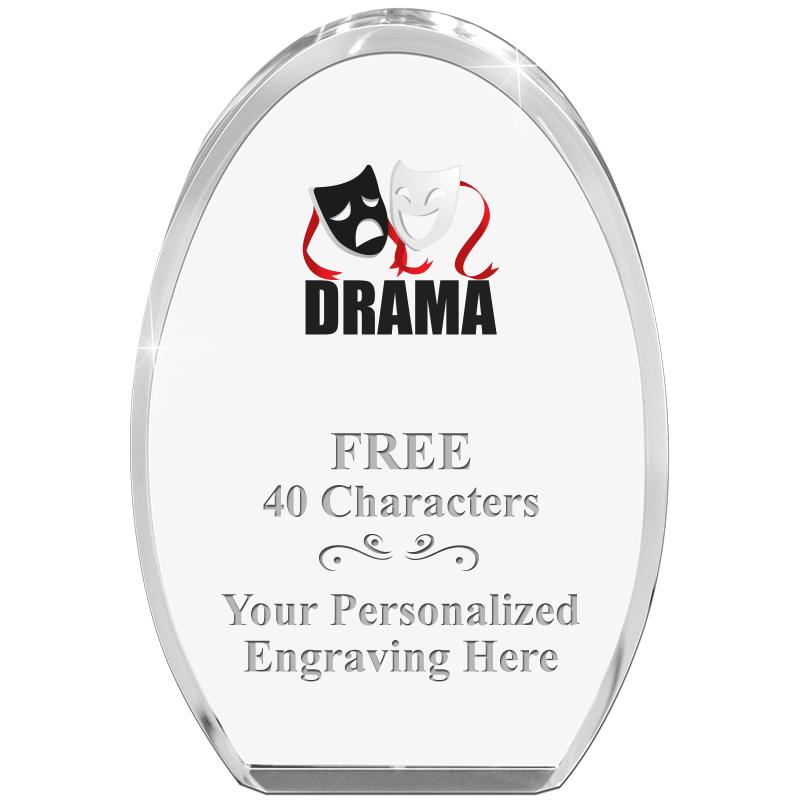 OVAL STANDING PAPERWEIGHT