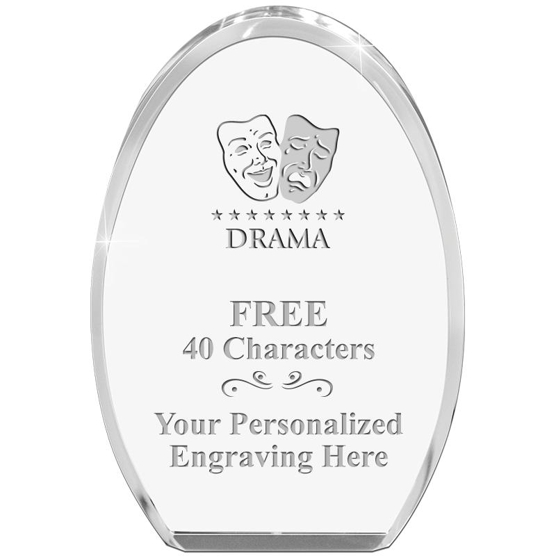 OVAL STANDING PAPERWEIGHT