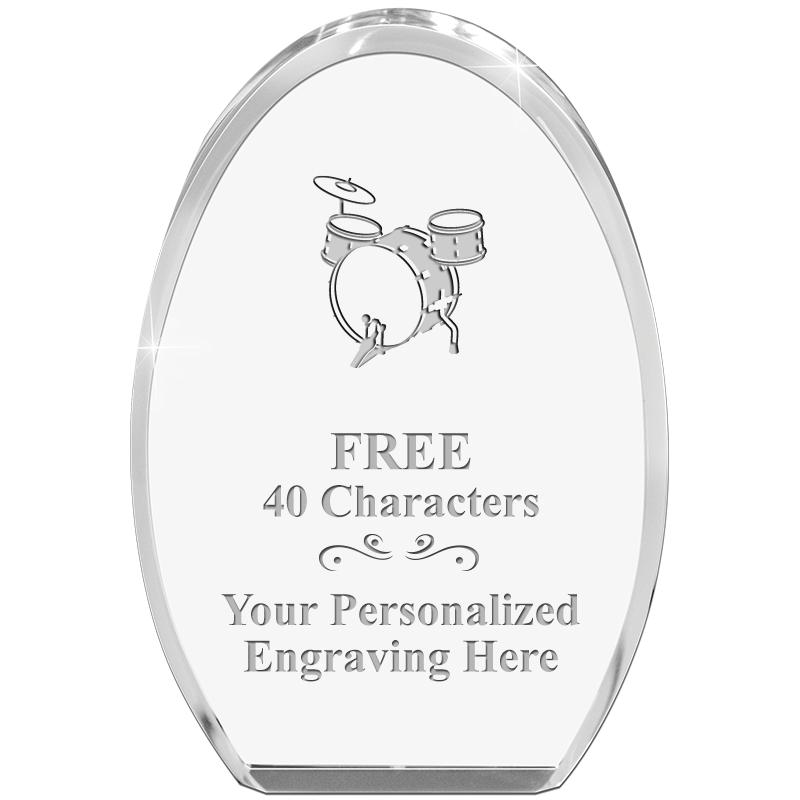 OVAL STANDING PAPERWEIGHT