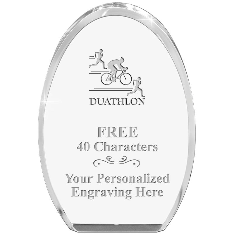 OVAL STANDING PAPERWEIGHT