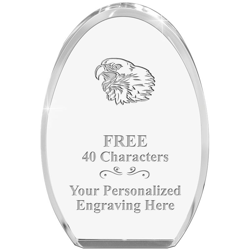 OVAL STANDING PAPERWEIGHT