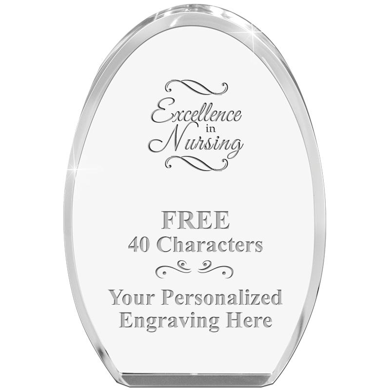 OVAL STANDING PAPERWEIGHT