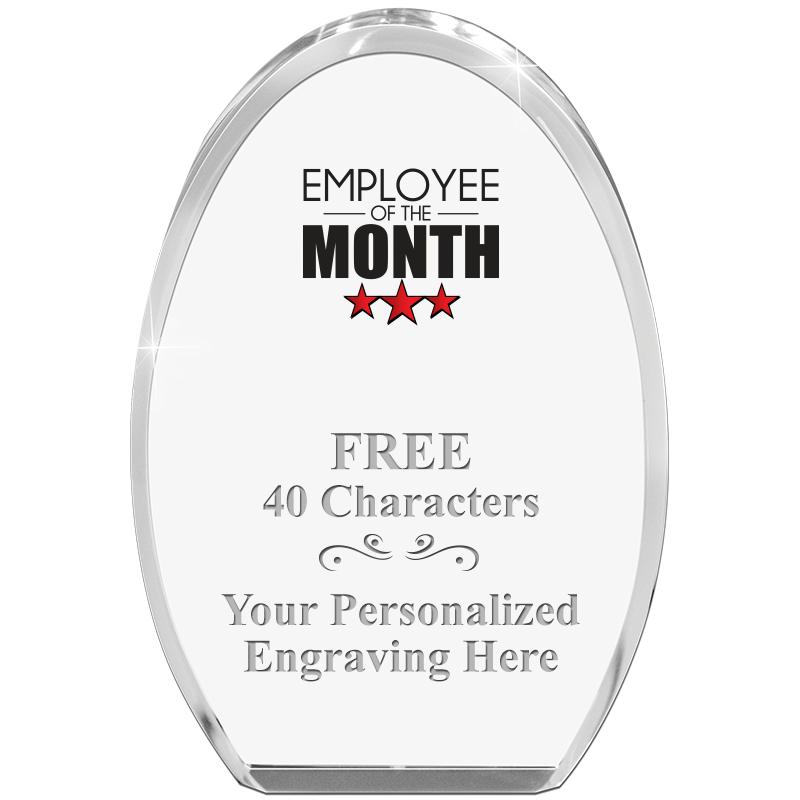 OVAL STANDING PAPERWEIGHT