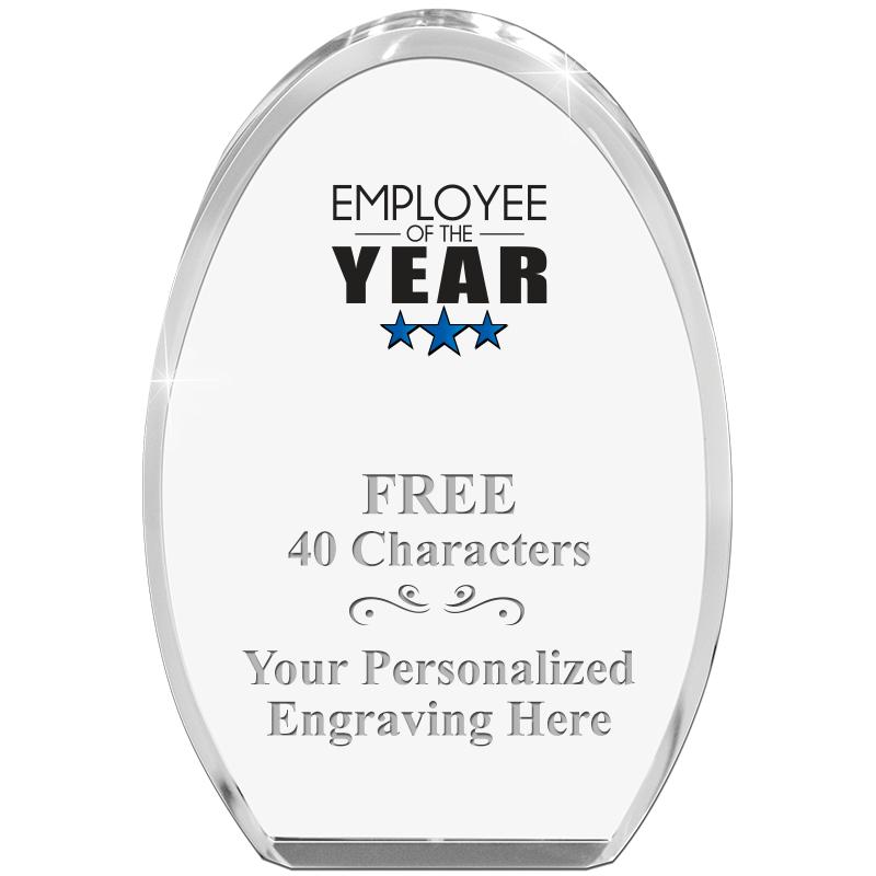 OVAL STANDING PAPERWEIGHT