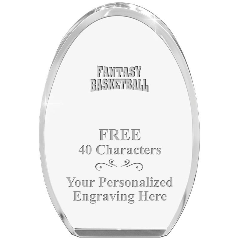 OVAL STANDING PAPERWEIGHT