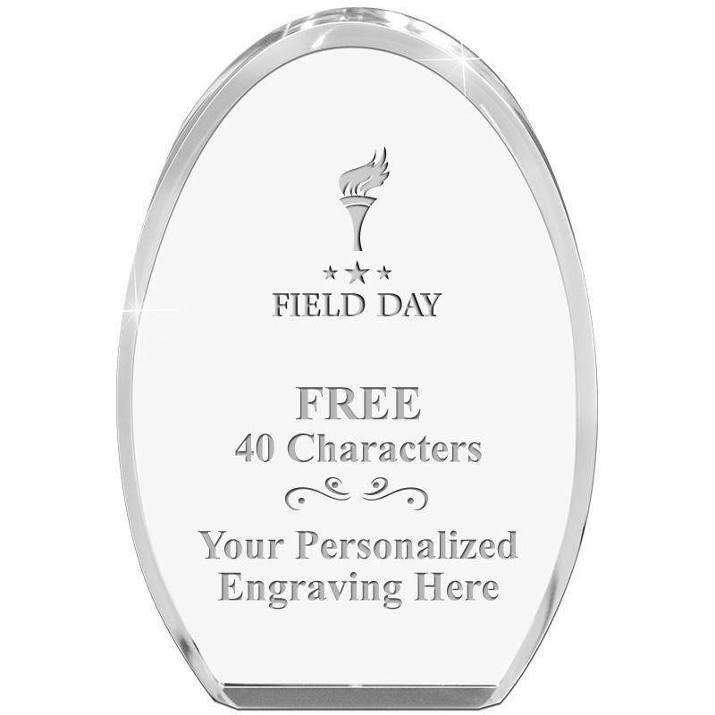 OVAL STANDING PAPERWEIGHT