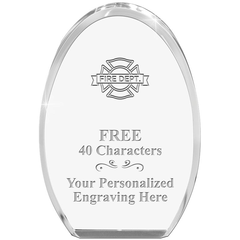 OVAL STANDING PAPERWEIGHT