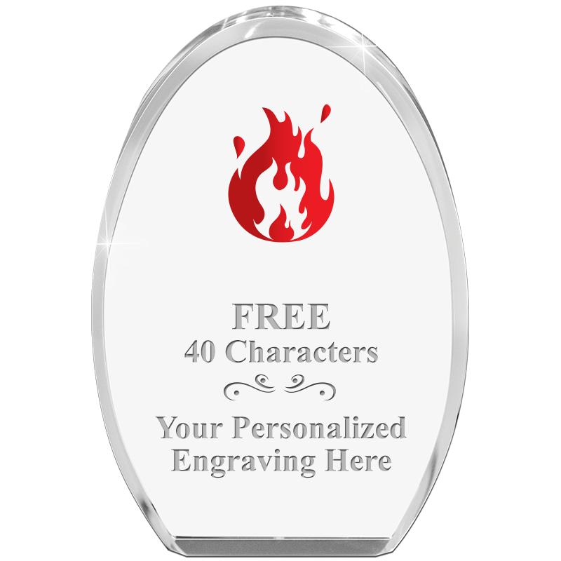 OVAL STANDING PAPERWEIGHT