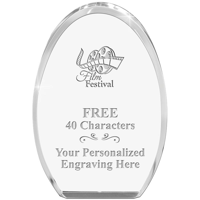 OVAL STANDING PAPERWEIGHT