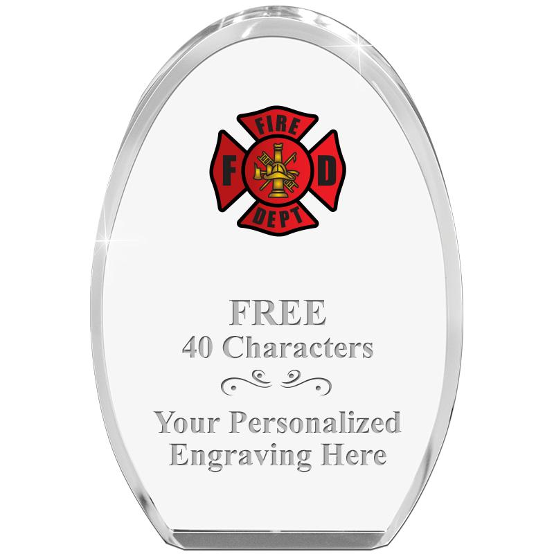 OVAL STANDING PAPERWEIGHT