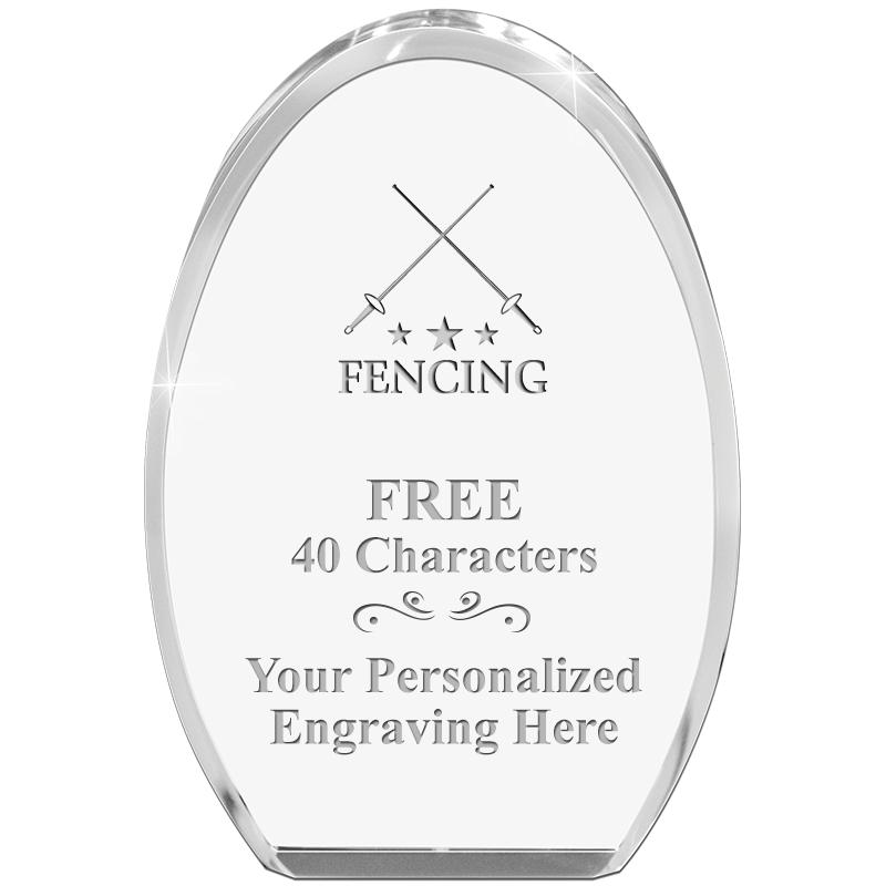 OVAL STANDING PAPERWEIGHT