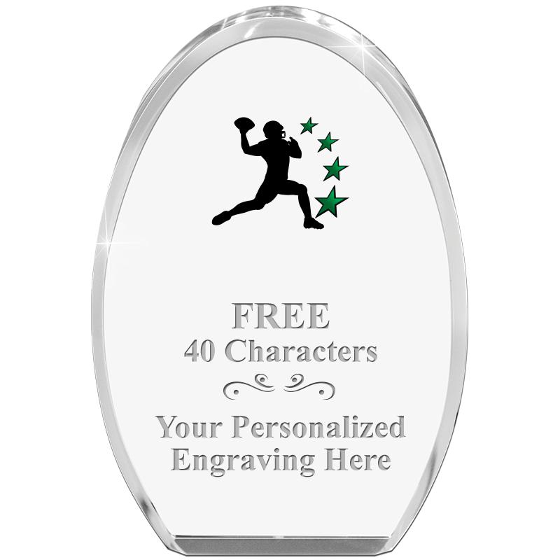 OVAL STANDING PAPERWEIGHT