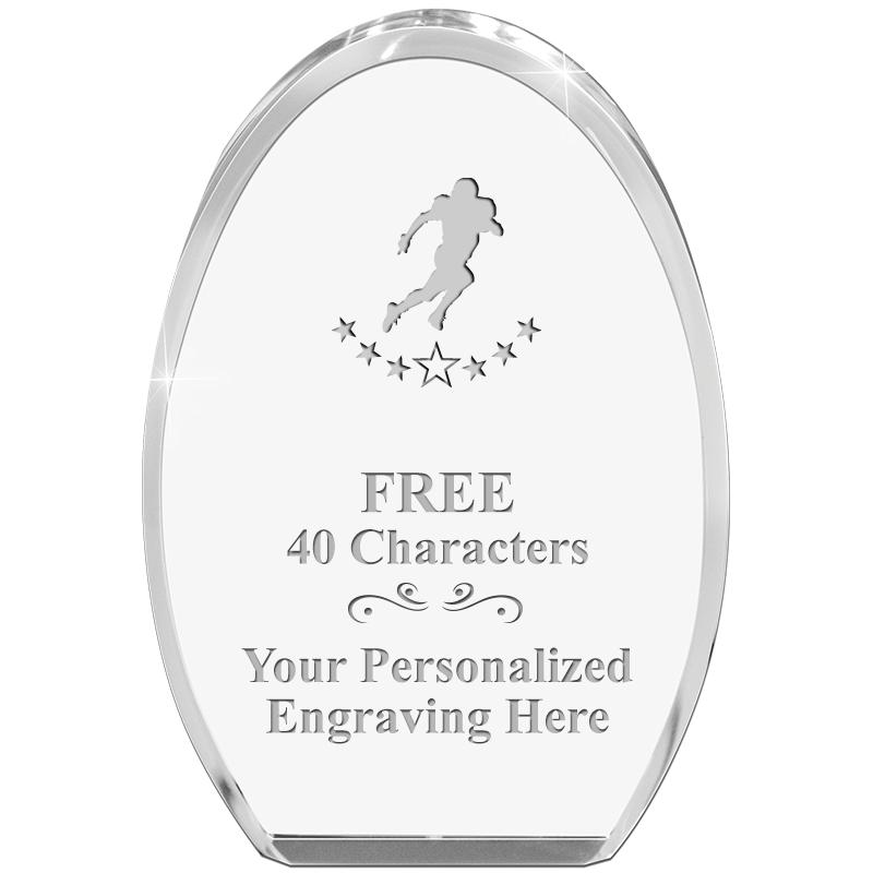 OVAL STANDING PAPERWEIGHT