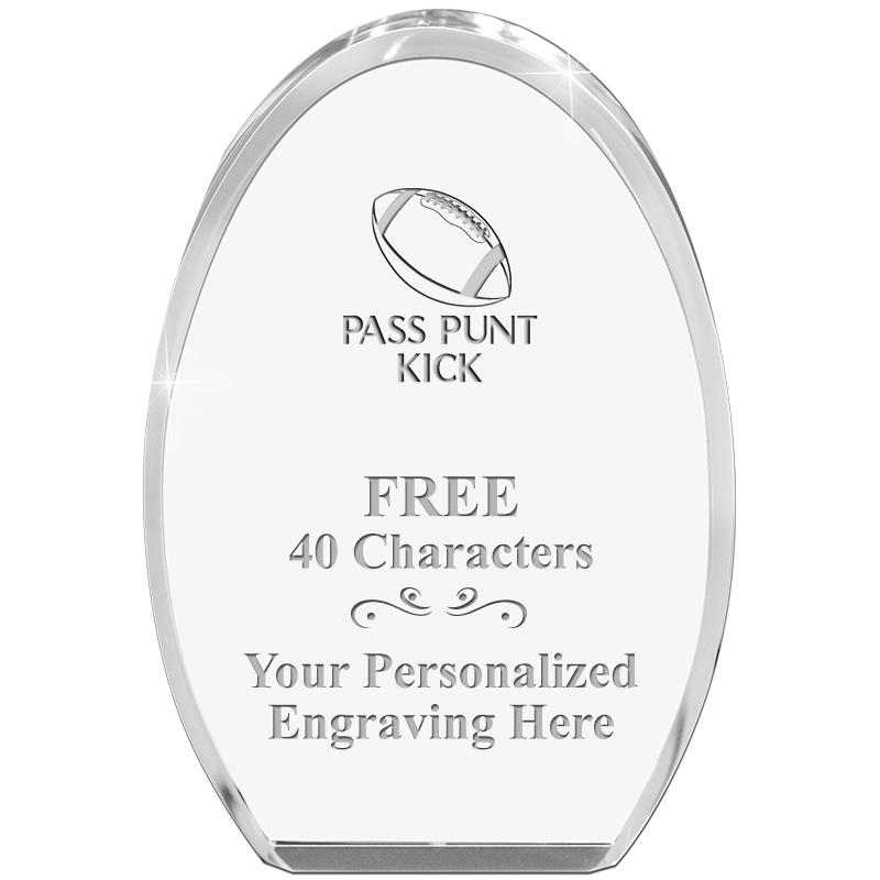 OVAL STANDING PAPERWEIGHT
