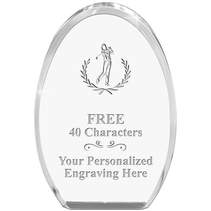 OVAL STANDING PAPERWEIGHT