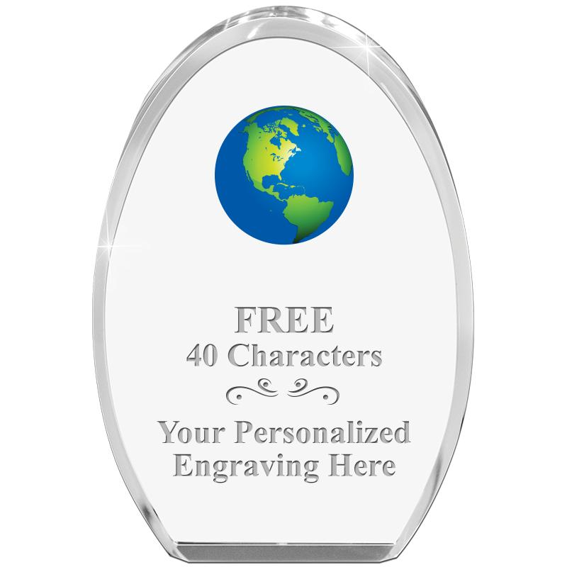 OVAL STANDING PAPERWEIGHT