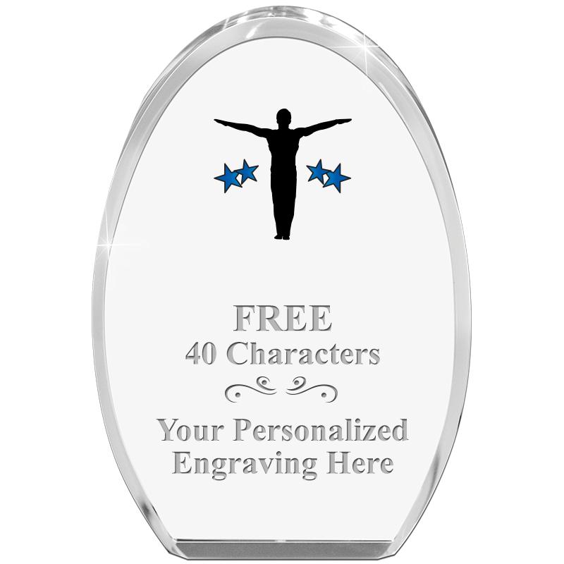 OVAL STANDING PAPERWEIGHT