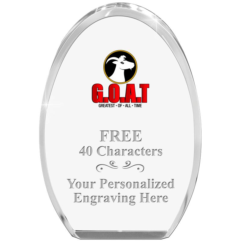 OVAL STANDING PAPERWEIGHT