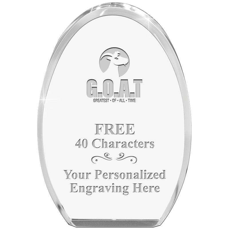 OVAL STANDING PAPERWEIGHT