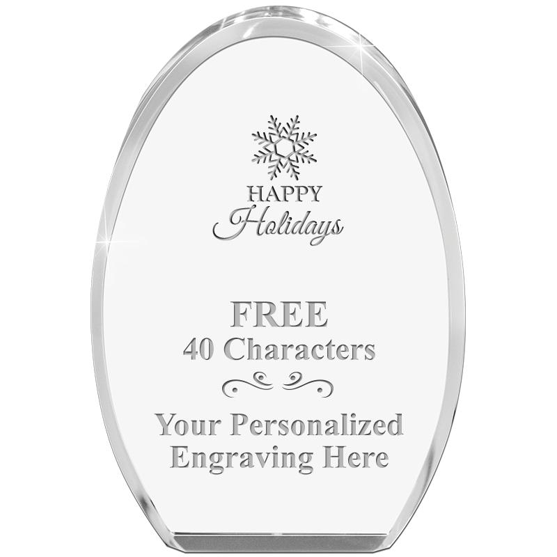 OVAL STANDING PAPERWEIGHT