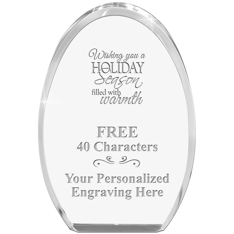 OVAL STANDING PAPERWEIGHT