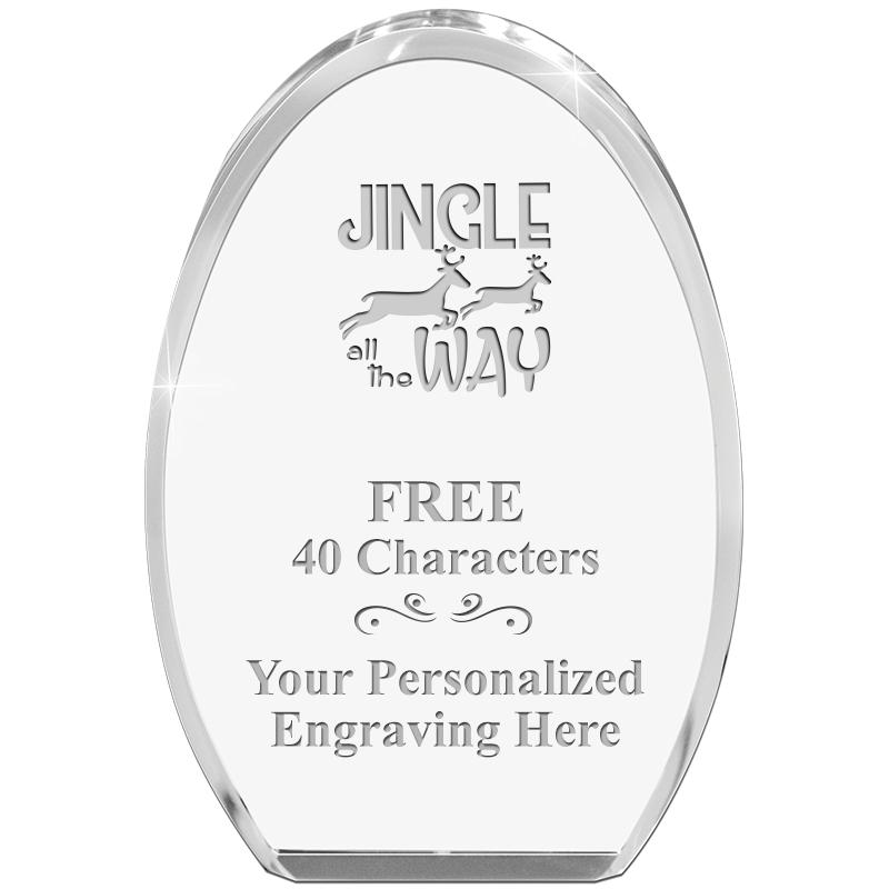 OVAL STANDING PAPERWEIGHT