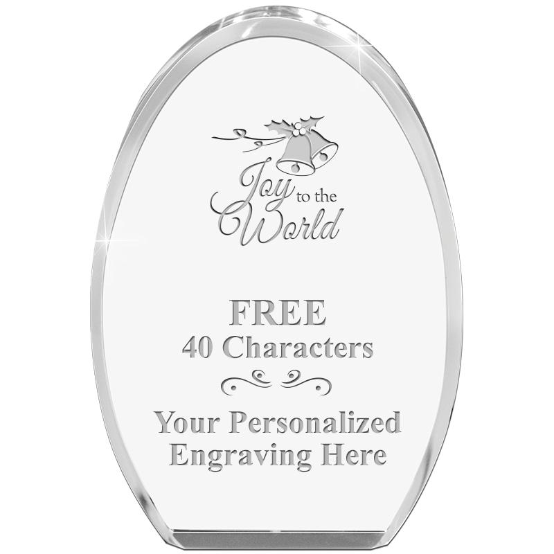 OVAL STANDING PAPERWEIGHT