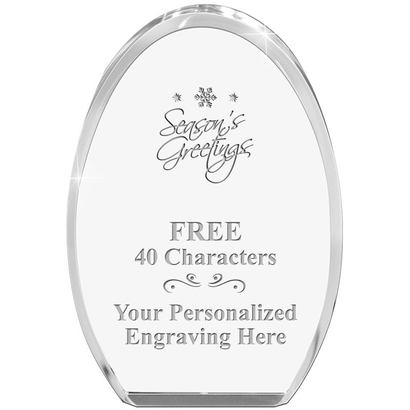 OVAL STANDING PAPERWEIGHT