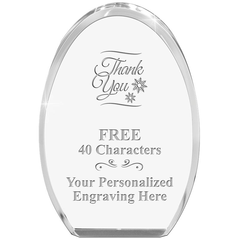 OVAL STANDING PAPERWEIGHT