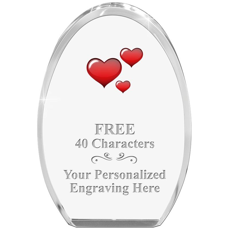 OVAL STANDING PAPERWEIGHT