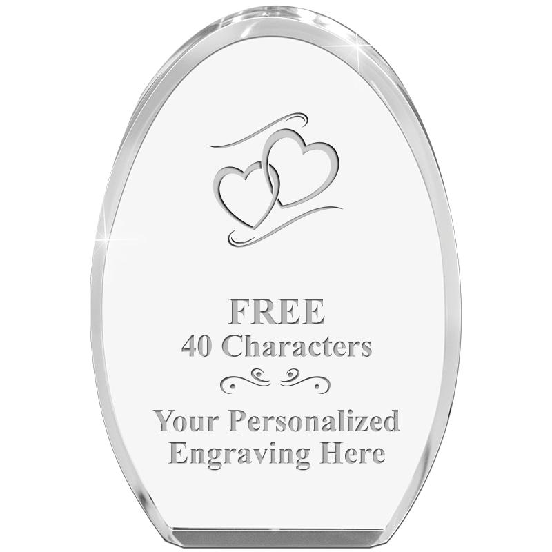 OVAL STANDING PAPERWEIGHT