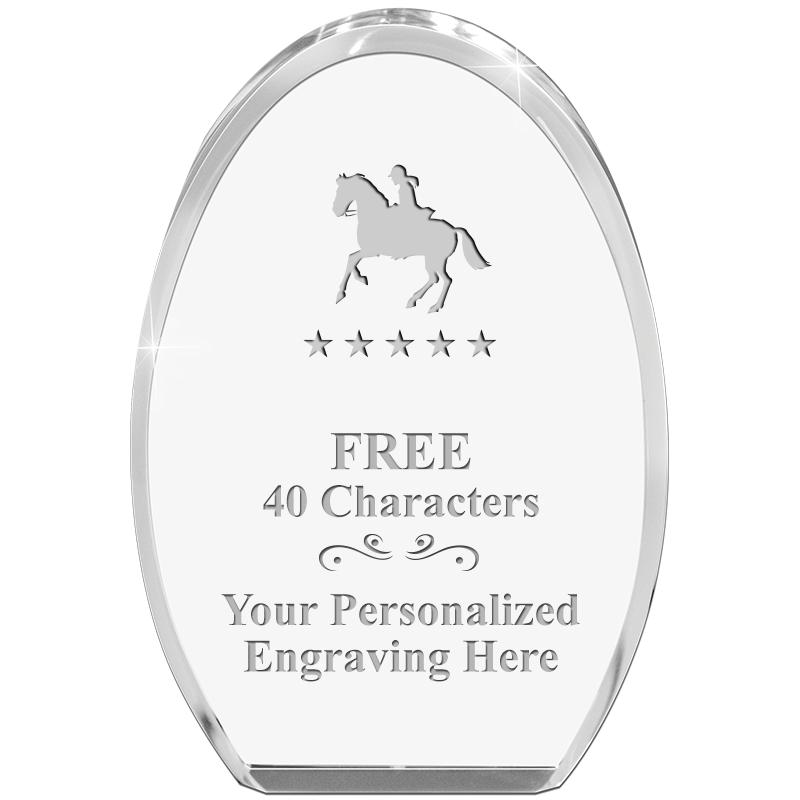 OVAL STANDING PAPERWEIGHT