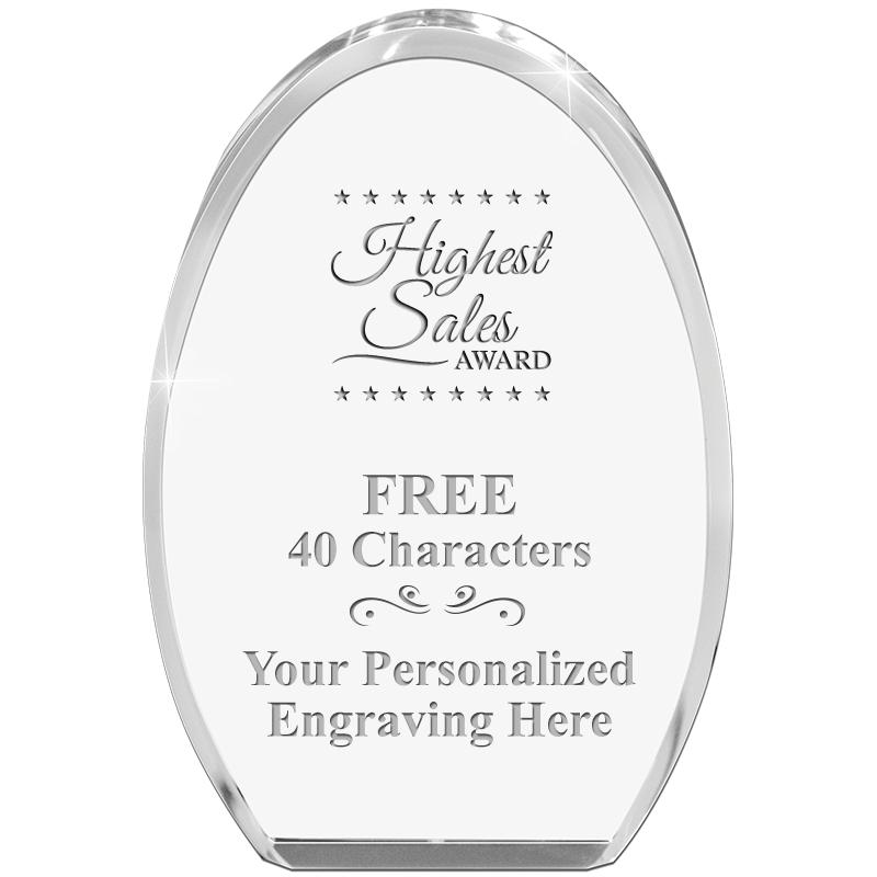 OVAL STANDING PAPERWEIGHT