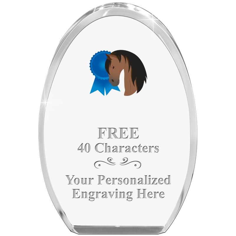 OVAL STANDING PAPERWEIGHT