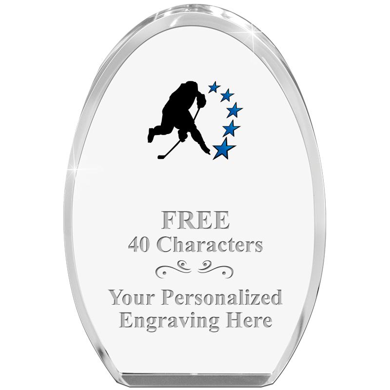 OVAL STANDING PAPERWEIGHT