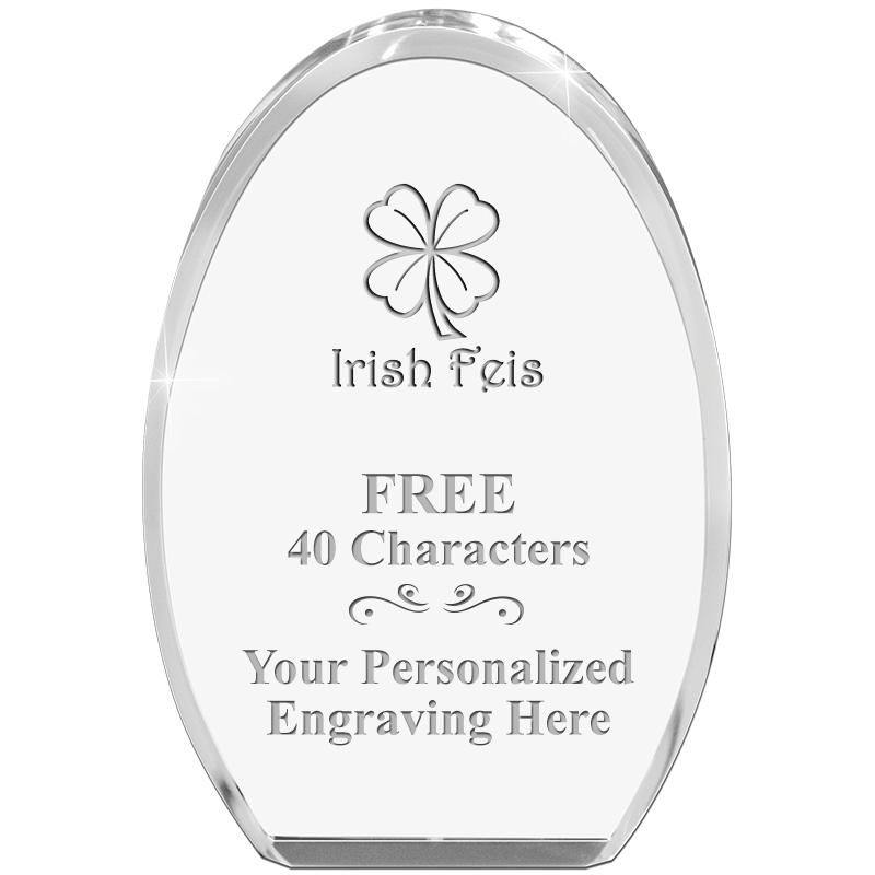 OVAL STANDING PAPERWEIGHT