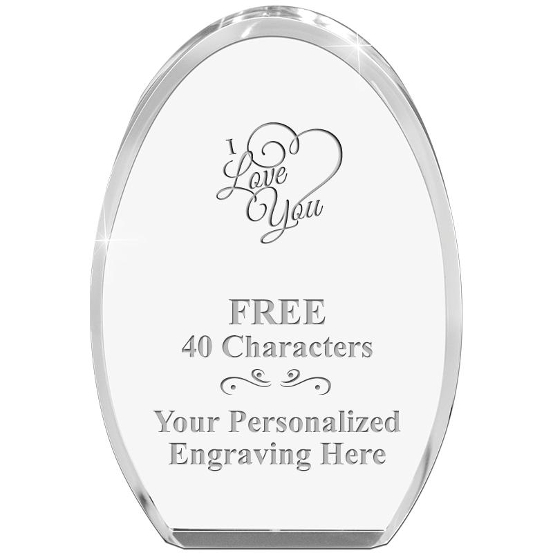 OVAL STANDING PAPERWEIGHT