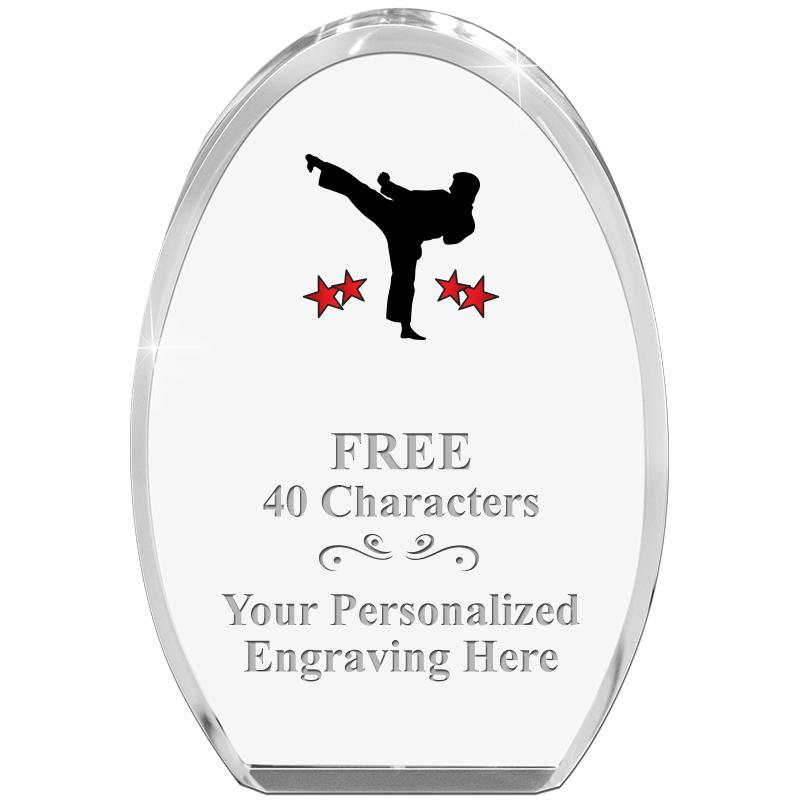 OVAL STANDING PAPERWEIGHT