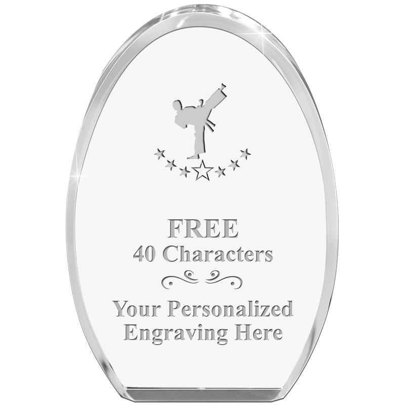 OVAL STANDING PAPERWEIGHT