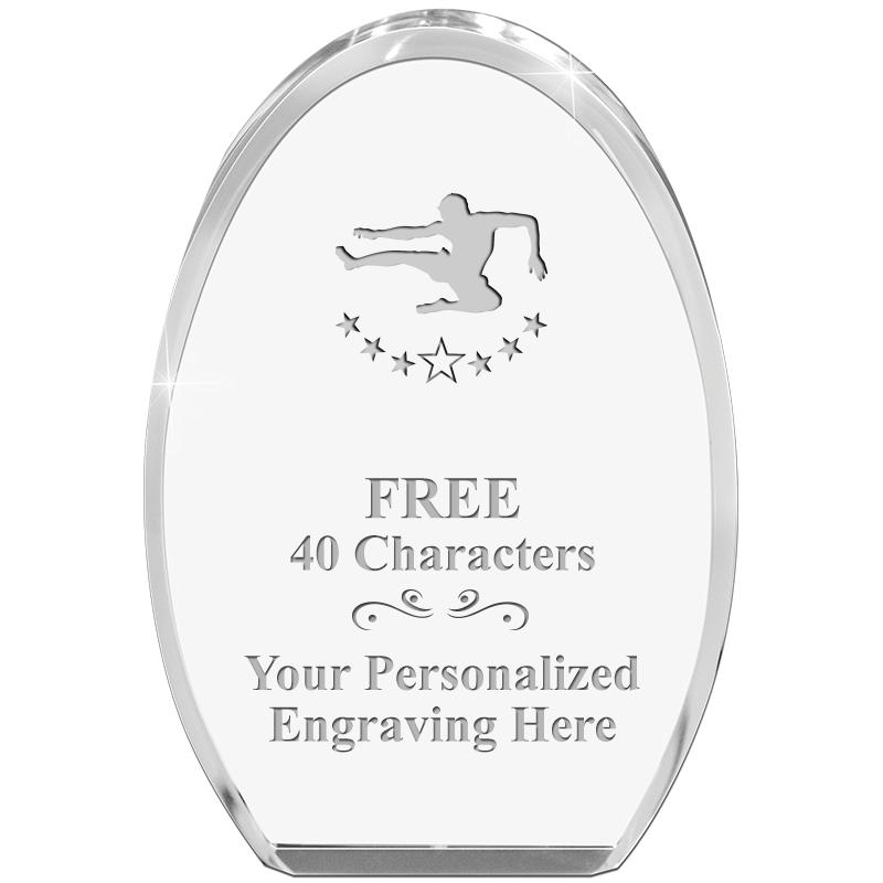 OVAL STANDING PAPERWEIGHT