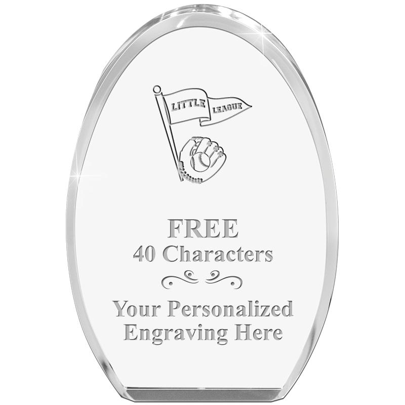 OVAL STANDING PAPERWEIGHT