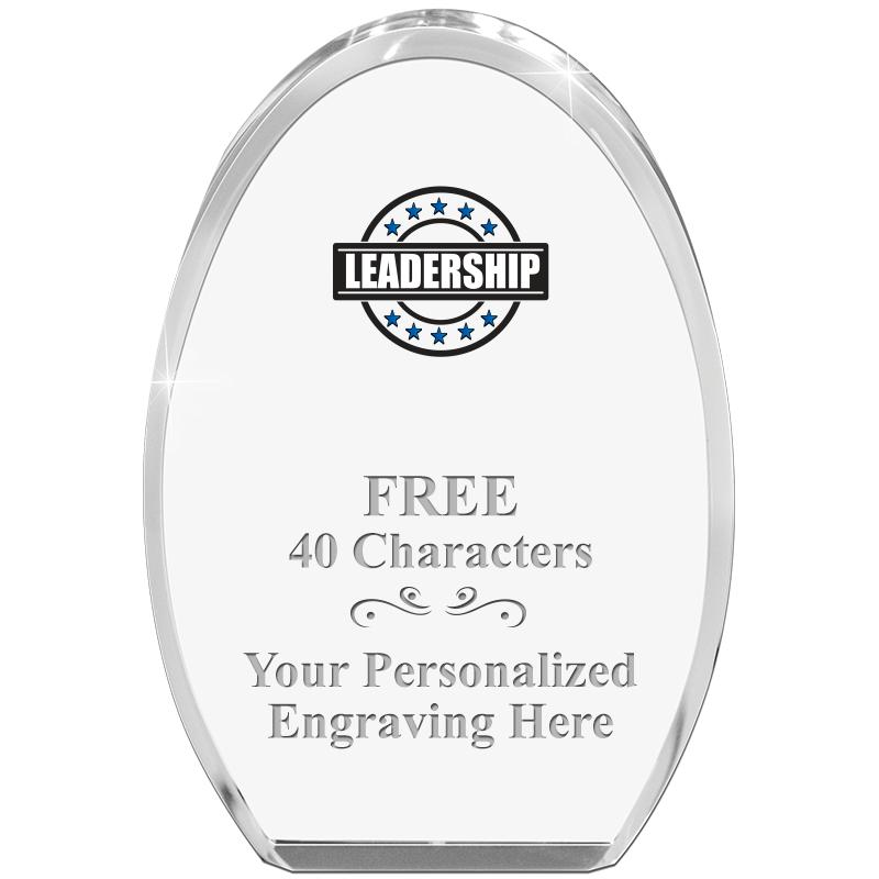 OVAL STANDING PAPERWEIGHT