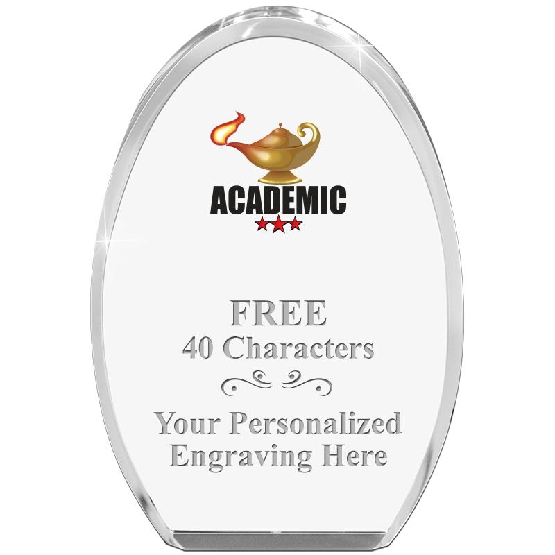 OVAL STANDING PAPERWEIGHT