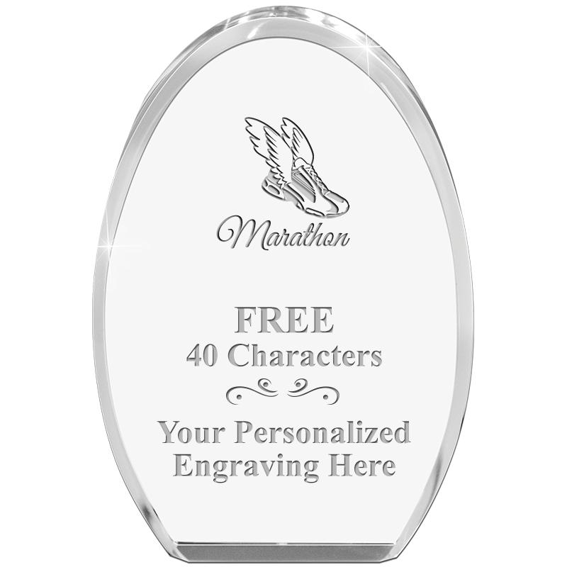 OVAL STANDING PAPERWEIGHT