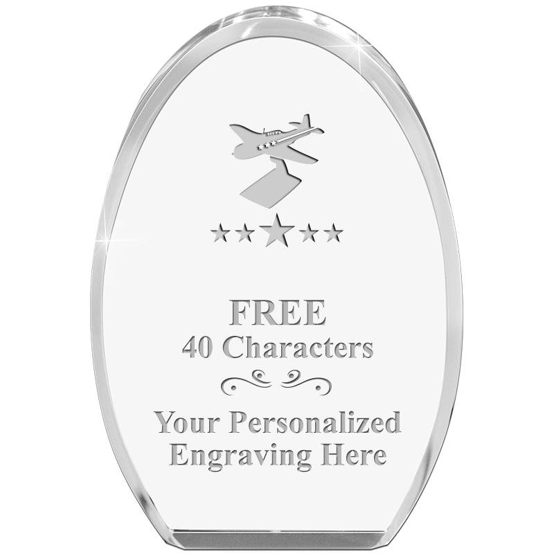 OVAL STANDING PAPERWEIGHT