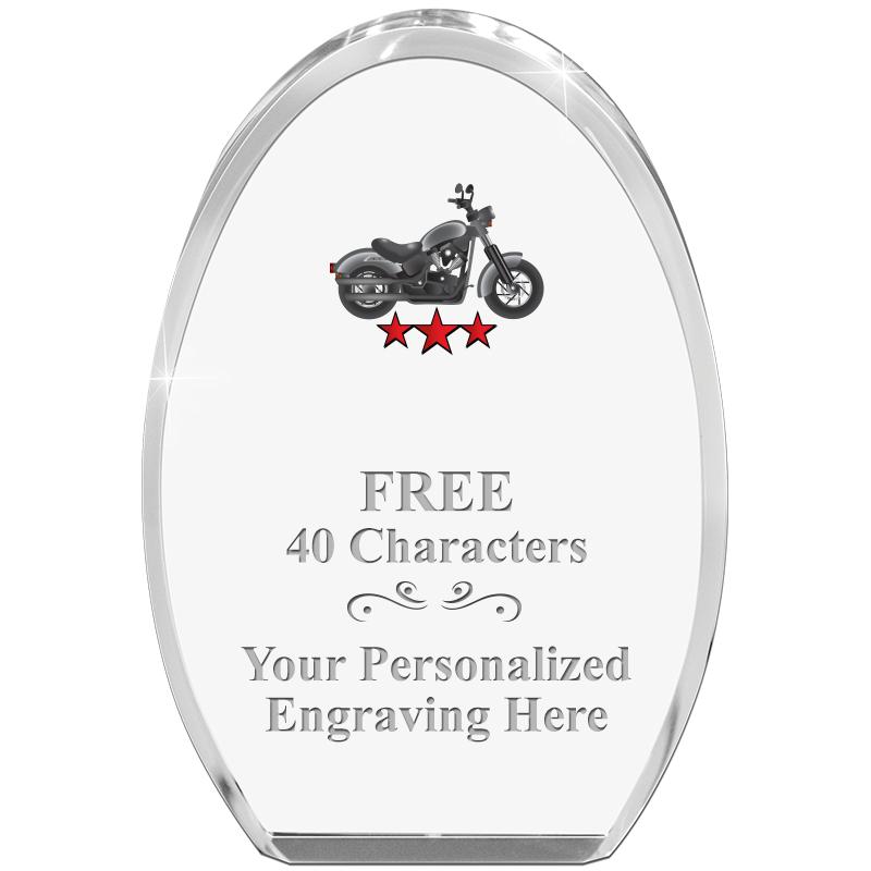 OVAL STANDING PAPERWEIGHT