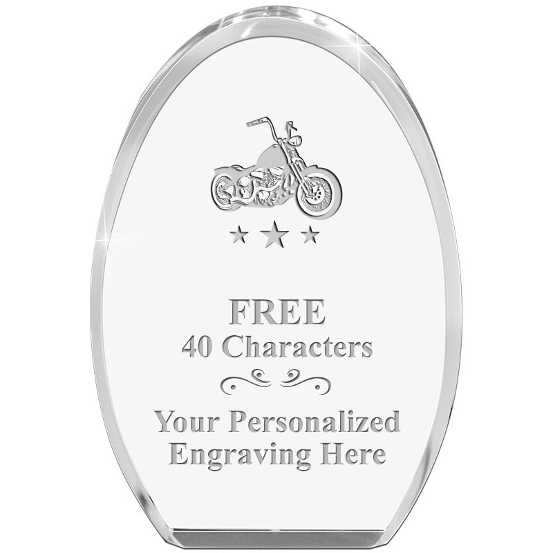 OVAL STANDING PAPERWEIGHT