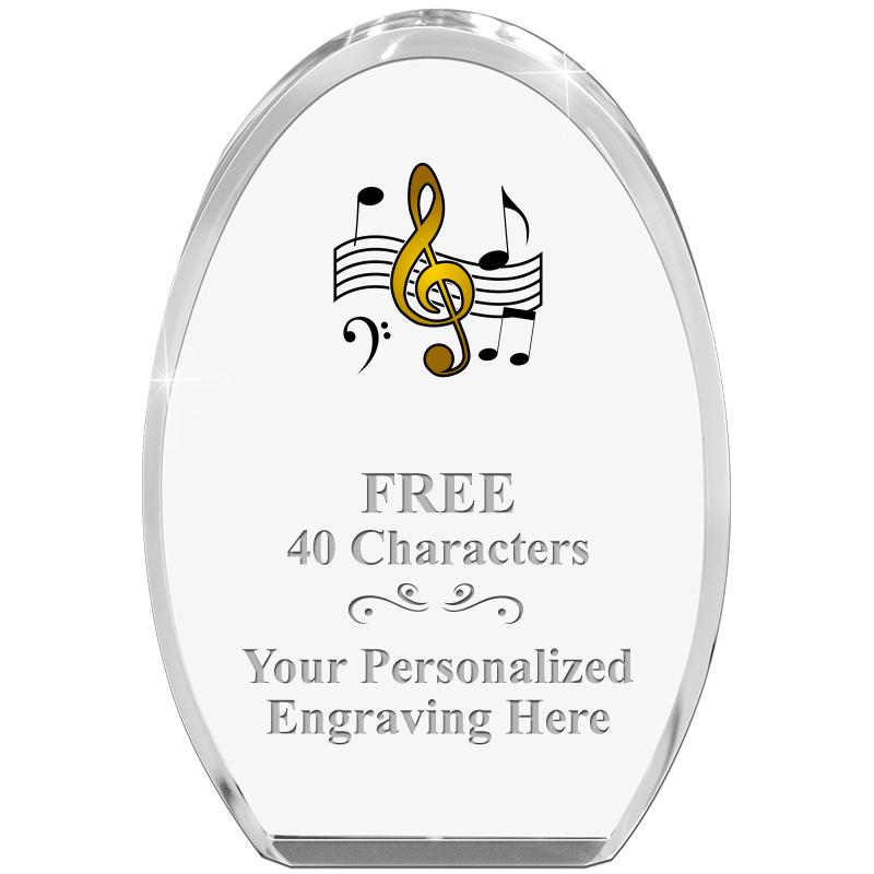 OVAL STANDING PAPERWEIGHT